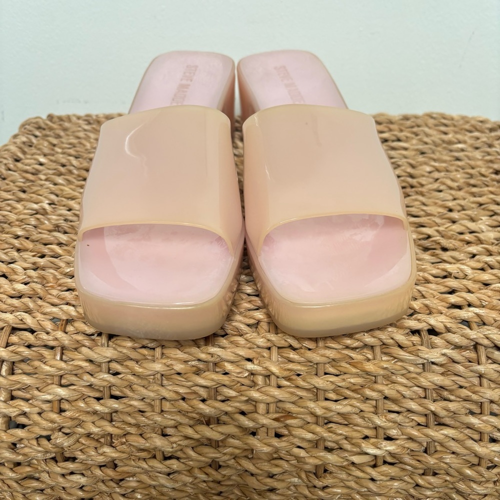 Steve Madden Harlin Jelly Slide Heels Women’s Size 8M Pink Y2K Bratz - Picture 3 of 10